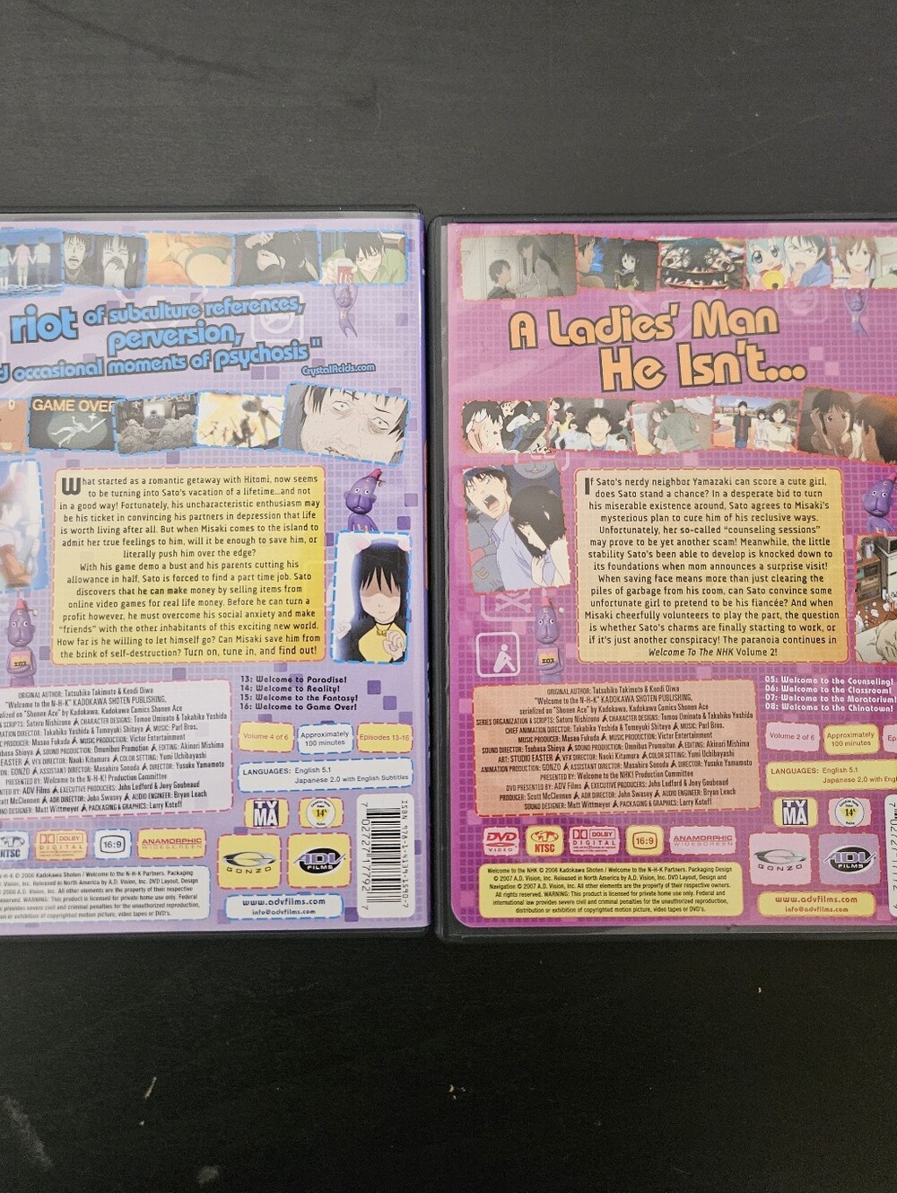 Welcome To The NHK 2nd & 4th Conspiracy DVD Gonzo ADV Films Manga Series - Picture 2 of 4